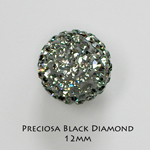 12mm Preciosa Crystal Pave Beads