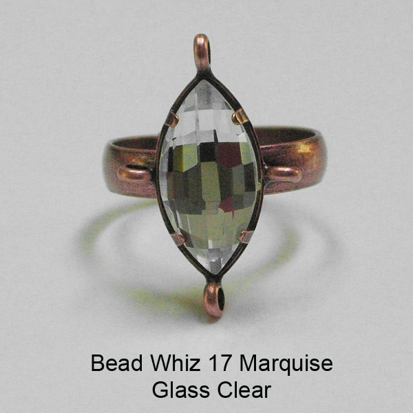 BW17 Glass Marquise Ring - Click Image to Close