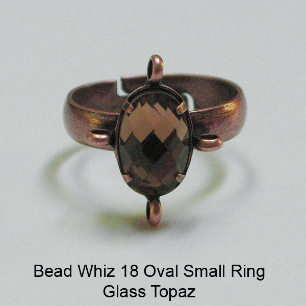 BW18 Glass Oval Ring - Click Image to Close