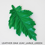 Leather Oak Leaf_Large_Green