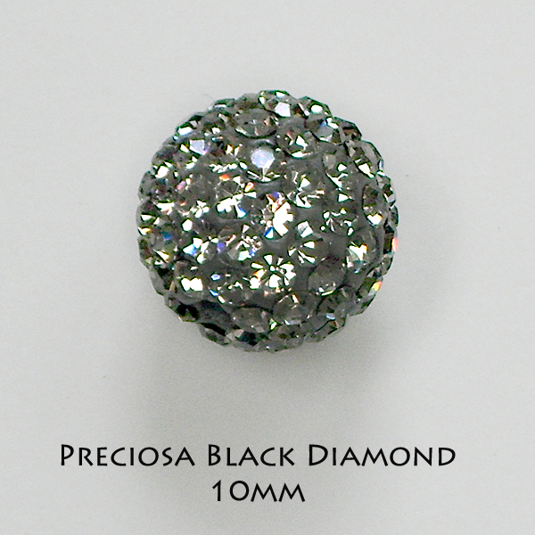 10mm Preciosa Crystal Pave Beads - Click Image to Close