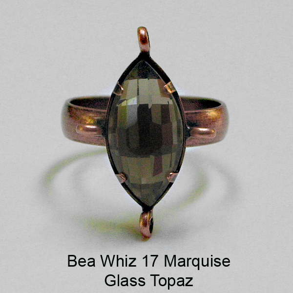 BW17 Glass Marquise Ring - Click Image to Close