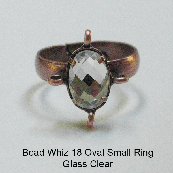 BW18 Glass Oval Ring - Click Image to Close