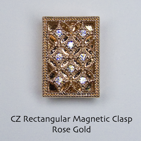 Filigree CZ Magnetic Clasps - Click Image to Close