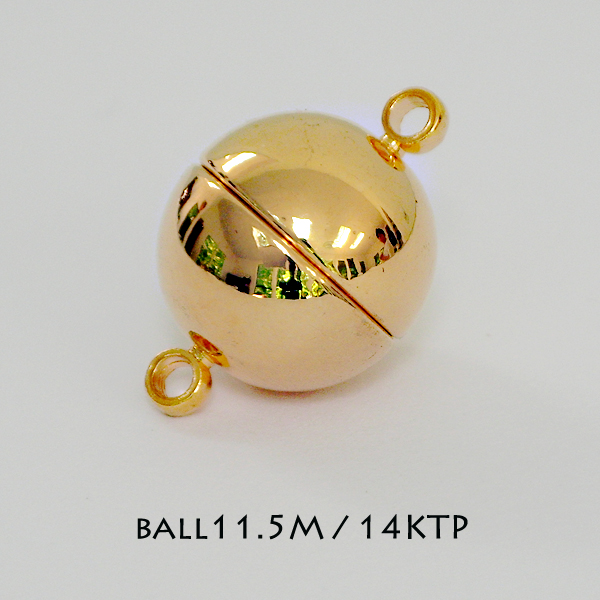 Ball 11.5mm Magnetic Clasps - Click Image to Close