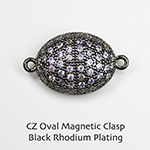 CZ Oval Magnetic Clasps