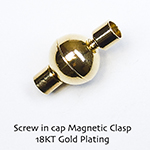 Screw in Cap Magnetic Clasps