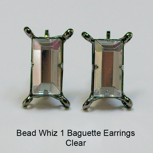BW1 Baguette Earrings - Click Image to Close