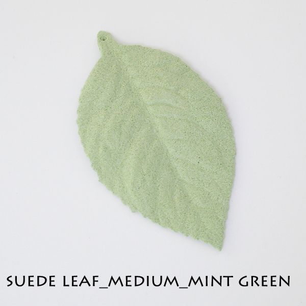 Suede Leaf_Medium_Mint - Click Image to Close