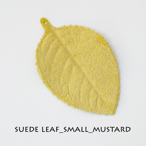 Suede Leaf_Small_Mustard - Click Image to Close