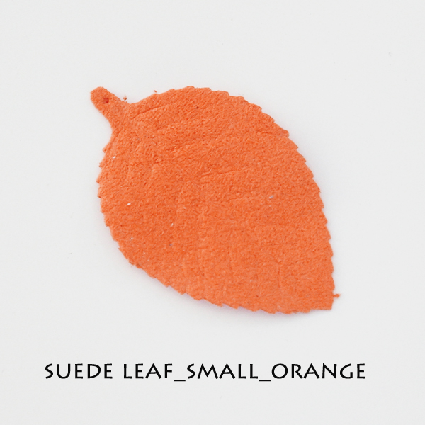Suede Leaf_Small_Orange - Click Image to Close