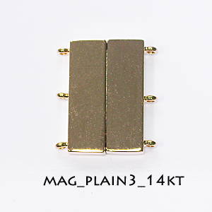 1" MagFlat_Plain3_14KT - Click Image to Close