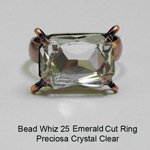 BW25 Glass Emerald Cut Ring
