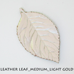 Leather Leaf_Medium_Light Gold