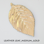 Leather Leaf_Medium_Gold