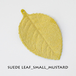 Suede Leaf_Small_Mustard